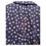Judith Hart Lightweight Jacket in Navy with White Daisies