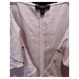 Talbots Linen Periwinkle Dress with Ruffles