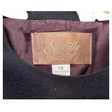 Black Vintage Seville Virgin Wool Coat