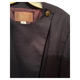 Black Vintage Seville Virgin Wool Coat