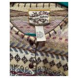 Saks Fifth Avenue Cashmere Sweater and Button Down Heavy Sweater by Heirloom Collectables