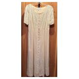 Vintage Marie St Claire Long Linen Cotton Blend Dress