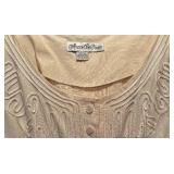 Vintage Marie St Claire Long Linen Cotton Blend Dress