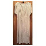 Vintage Marie St Claire Long Linen Cotton Blend Dress
