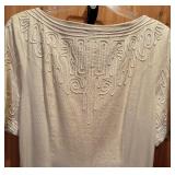 Vintage Marie St Claire Long Linen Cotton Blend Dress