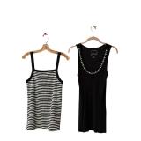 Two Casual Black / White Tank Tops