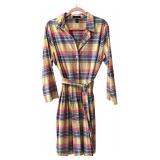 Lands End Size 14 Spring Lightweight Button up Dress