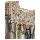 Vintage Floral and Lace Housecoat