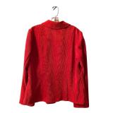 Fun Red Plaid Pants by Lip Service and Corduroy Jacket by Requirements