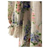Vintage Floral and Lace Housecoat