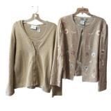 Stunning Liz Claiborne Sparkle Tank with Cardigan and Adrianna Papell Women