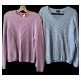 Pretty Soft Spring Pastel Sweaters by Ann Klein and Tommy Hilfiger