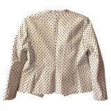 Beautiful Carmen Polka Dot Jacket Zippered Pockets Size 12