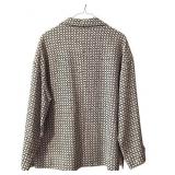 Lightweight Silky Dark Brown Design Dressy Coat