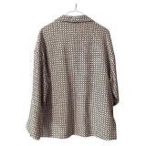 Lightweight Silky Dark Brown Design Dressy Coat