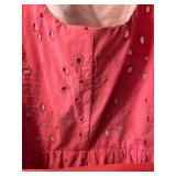 Adorable Eyelet Spring Dress in Coral