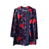 Platinum Nights Oversized Swing Floral Coat / Robe