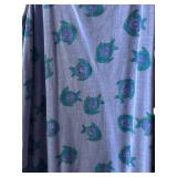 Lovely Vintage Purple / Blue Cotton Tank Dress by Fresh Produce, Size L