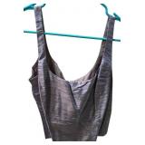 Two Piece Ellen Tracy Silky Tank Top and Blazer in Purple / Blue, Size 16