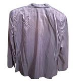 Two Piece Ellen Tracy Silky Tank Top and Blazer in Purple / Blue, Size 16