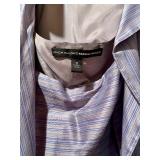 Two Piece Ellen Tracy Silky Tank Top and Blazer in Purple / Blue, Size 16