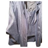 Two Piece Ellen Tracy Silky Tank Top and Blazer in Purple / Blue, Size 16