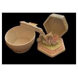 Two Unique Trinkets with Butterfly and Doves