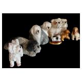 Grouping of Petite Porcelain Dogs With All Breeds