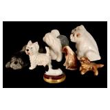 Grouping of Petite Porcelain Dogs With All Breeds
