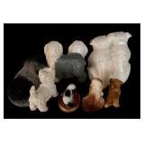 Grouping of Petite Porcelain Dogs With All Breeds