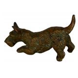 Solid Brass Bronzed Schnauzer Figurine