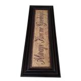 "Always Kiss Me Goodnight" Wooden Wall Art