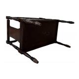 Vintage Dark Wood Book / Magazine Stand