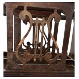 Vintage Dark Wood Book / Magazine Stand