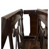 Vintage Dark Wood Book / Magazine Stand