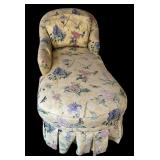 Fabulous Vintage LAF Chaise Lounge / Odds and Ends Yellow and Butterflies, Flowers and More