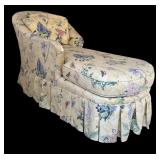 Fabulous Vintage LAF Chaise Lounge / Odds and Ends Yellow and Butterflies, Flowers and More