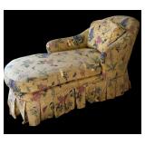 Fabulous Vintage LAF Chaise Lounge / Odds and Ends Yellow and Butterflies, Flowers and More