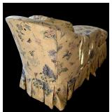 Fabulous Vintage LAF Chaise Lounge / Odds and Ends Yellow and Butterflies, Flowers and More