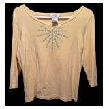 Three Shirts by Talbots Including 3/4 Shirt, Sweater and Blouse