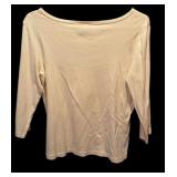 Three Shirts by Talbots Including 3/4 Shirt, Sweater and Blouse