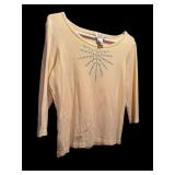 Three Shirts by Talbots Including 3/4 Shirt, Sweater and Blouse