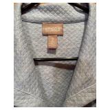 Chicos Light Blue Quilted Jacket