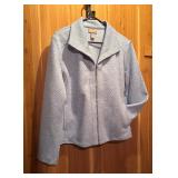 Chicos Light Blue Quilted Jacket