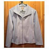 Chicos Light Blue Quilted Jacket