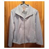 Chicos Light Blue Quilted Jacket