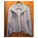 Chicos Light Blue Quilted Jacket