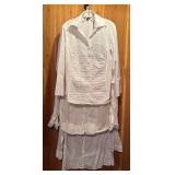 Three Dress Shirts in White by Zac & Rachel, Classic Elements and More