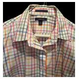 Lands End Button-Down Shirts in Blue & White and Multi Colors