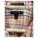 Lands End Button-Down Shirts in Blue & White and Multi Colors